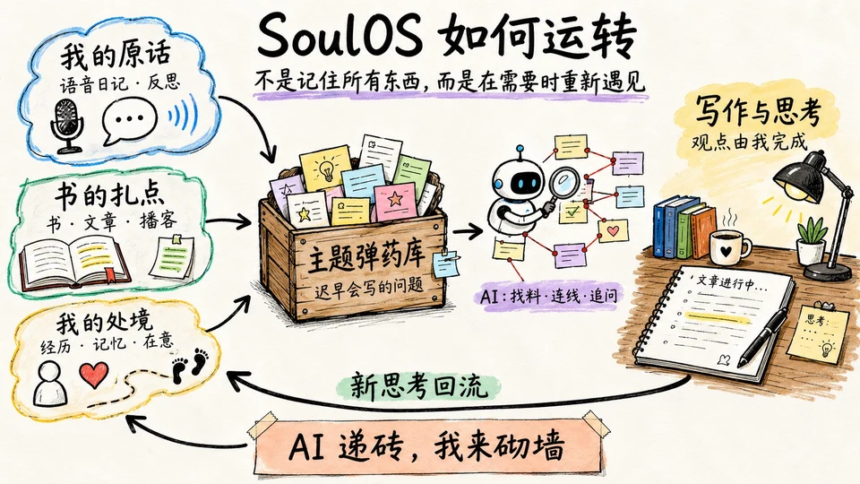 SoulOS 从生活素材到写作表达的流程